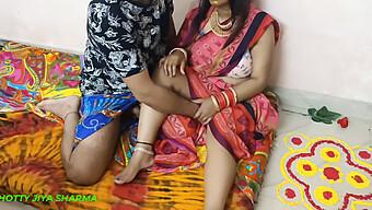 Indian Milf'S First Holi Celebration With 18-Year-Old