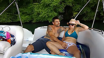 Steamy boat sex interrupted by nearly getting caught