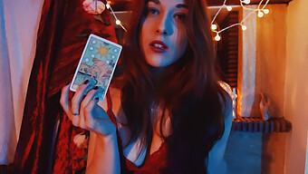 French Amateur Teen Gets Hands-On Tarot Card Game Lesson