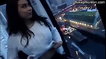 Indian Teen Reveals Her Ample Bosom In Public