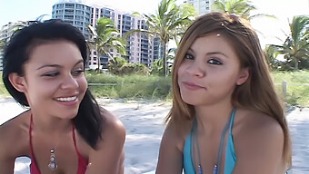 Homemade Threesome With Two Young Girls Who Performed Oral Sex On My Penis At The Beach In Miami