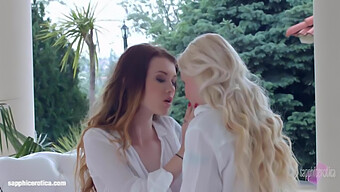 Misha Cross And Lola Tay'S Passionate Lesbian Encounter On A Breezy Day