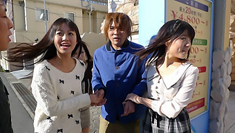 Kotomi Asakura And Her Friends Indulge In A Threesome With A Guy