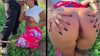 Outdoor Oral And Anal Sex With A Dress-Wearing Teen