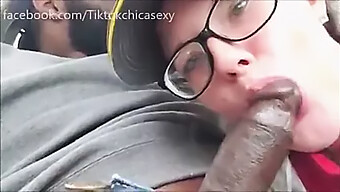 A McDonald's employee gets her mouth filled with a big black cock