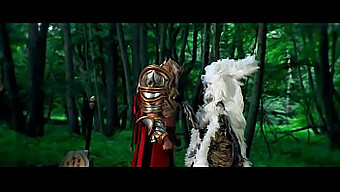 Răsfățați-vă cu un teaser tentant al unei parodii porno cu un înger căzut și un paladin care se angajează în cosplay fierbinte și muie