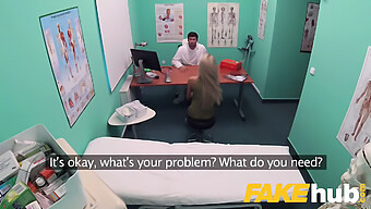 Russian Blonde In Fake Hospital Enjoys Doctor'S Ejaculation