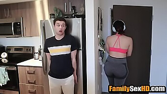 Playful Prank Leads To Steamy Encounter With Curvy Sibling During Isolation