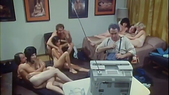 Hairy Women And Women Sucking Women In A Retro Orgy