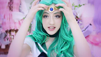 Beckii Cruel'S Seductive Sailor Neptune Cosplay