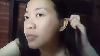 A Young Asian Girl Pleasures Herself At Home In A Homemade Video